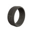Qalo Men's Step Edge Crosshatch Dark Grey Ring Qalo Men's Step Edge Crosshatch Dark Grey Ring