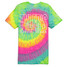 ERLEBNISWELT-FLIEGENFISCHEN'S Minty Rainbow Tie Dye Outline Tee - Dallas