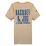 Racquet & Jog Heather Tan/Dusty Blue Track Tee back view