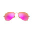 Ray-Ban Aviator Flash Lenses sunglasses in gold frame with cyclamen lenses