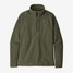 Patagonia Men's Better Sweater 1/4-Zip Fleece Pullover in the Industrial Green colorway