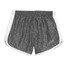 Women's Heather Racer Shorts - Charcoal/White
