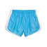 Girls' Heather Racer Shorts - Turquoise/White
