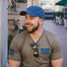 TYLER'S State of Texas Hat in navy blue, angled view