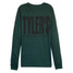 TYLER'S Emerald/Black Long Sleeve Track Tee Austin back view