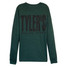TYLER'S Emerald/Black Long Sleeve Track Tee Dallas back view