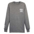 TYLER'S Graphite Heather/White Long Sleeve Tee Racquet & Jog front