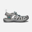 Keen Women's Whisper Sandals Medium Grey Peacock Green side view
