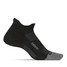 Feetures Elite Max Cushion No Show Tab Socks Black