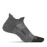 The Feetures Elite Max Cushion No Show Tab Socks in Grey
