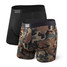 Saxx Men's Vibe 2 Pack Boxer Briefs - Black/Wood Camo