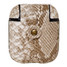 Airpod Case - Ivory Leather Snake Skin