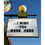 Austin Blanks Wish You Were Here Greeting Card