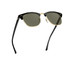 Ray-Ban Clubmaster polarized sunglasses in black shown at angle view
