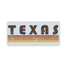 TYLER'S Texas Retro Rad Sticker featuring vintage-style design and bold colors