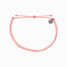 Pura Vida Bubble Gum Anklet in Bubble Gum worn view