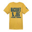 TYLER'S Mustard/Navy Comfort Color Tee Racquet & Jog back view