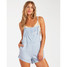 Billabong Women's Wild Pursuit Short Overalls - Light Chambray