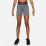 Nike Pro Girls' 3" Shorts in Carbon Heather colorway