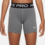 Nike Pro Girls' 3" Shorts in Carbon Heather colorway