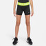 Nike Pro Girls' 3" Shorts in Black Volt
