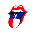 TYLER'S Texas Tongue Sticker featuring red tongue design on white background