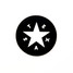 TYLER'S Texas Star Sticker Black