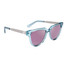 The Blenders Angel Entry Sunglasses in Blue gloss/ Pink mirror colorway