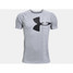 Under Armour Boys' Split Logo Hybrid Short Sleeve - Mod Grey / Black