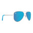 Blenders Blue Angel Sunglasses in Silver/ Blue Mirror colorway Blenders Blue Angel Sunglasses in Silver/ Blue Mirror colorway