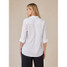 Bella Dahl Women's Shirt Tail Button Down White front view