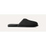 Ugg Men's Scuff Leather Slippers Black front view