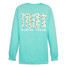 TYLER'S Bee Long Sleeve Comfort Color Tee in heather gray, back view