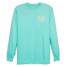 TYLER'S Bee Long Sleeve Comfort Color Tee in heathered tone, front view