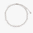 Pura Vida Heart Chain Choker Silver on model