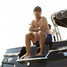 Melin Coronado Anchored Hydro Hat navy blue angled side view