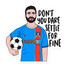 Roy Kent Don't Settle For Fine Sticker Roy Kent Don't Settle For Fine Sticker