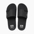 The Reef Men's Fanning Slides in Black/Silver