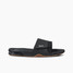 Reef Men's Fanning Slides - Black/Silver