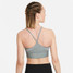 Nike Dri-FIT Indy Women's Light-Support Padded Longline Sports Bra - Smoke Grey