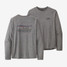 Patagonia Men's Capilene Cool Daily Graphic Long Sleeve Tee in blue