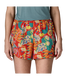 The Patagonia Women's Baggies 5 inch Shorts in Tropiclimb Hot