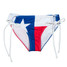 TYLER'S Women's Texas Flag Tie Sides Bikini Bottoms in red and blue