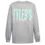 TYLER'S Llama Long Sleeve Track Tee back view in neutral tone