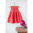 The Global Trunk Girls' Jardinita Dress - Coral