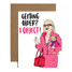 Brittany Paige Elle Woods Birthday Card with pink design and text