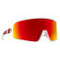 Blenders Hot Rageous Wrap Around Sunglasses in Crystal Clear/ Red mirror colorway