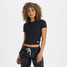 Vuori Women's Mudra Fitted Tee Black detail view