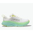 Hoka Women's Bondi 8 Running Shoes in the Blanc De Blanc/Sunlit Ocean colorway