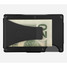 The Ridge Aluminum Money Clip Wallet Black back view